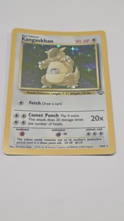 Kangaskhan Holo - 1999 Jungle Set - WOTC Vintage Pokemon Card - LP - Image 1