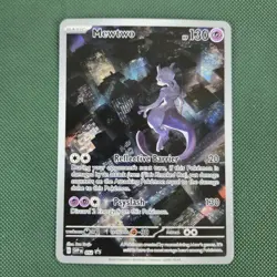 NM Mewtwo SVP 052 Scarlet Violet 151 Promo Illustration Rare Pokemon Card - Image 1