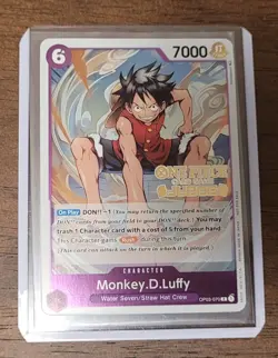One Piece Card Game OP03 070 Monkey D Luffy Judge Promo - Image 1