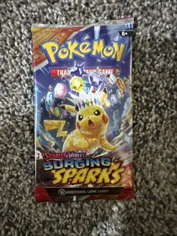 Pokemon Surging Sparks Booster Pack - 10 Cards / Pack - Random Art - SEALED - Image 1