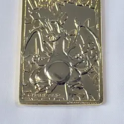 Vintage Pokemon 1999 CHARIZARD Burger King Promo 23k Gold Plated Trading Card - Image 3