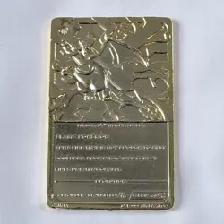 Vintage Pokemon 1999 CHARIZARD Burger King Promo 23k Gold Plated Trading Card - Image 4