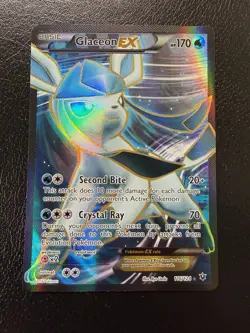 Pokemon TCG Glaceon EX Full Art Ultra Rare Holo Card XY Fates Collide 116/124 LP - Image 2