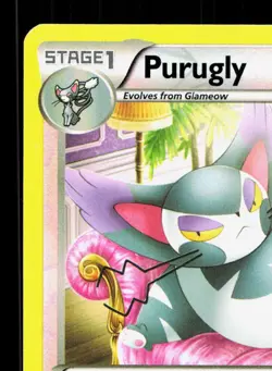 Purugly 94/122 BREAKpoint LP Reverse Holo Pokemon Card TCG - Image 2
