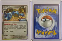 Metang SVP 090 Scarlet & Violet Promo Cards Holo Pokemon TCG & Bonus Card - Image 1