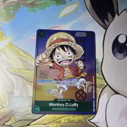 Monkey D Luffy P-037 1st Anniversary Tournament Promo Holo One Piece Card Eng Nm - Image 1