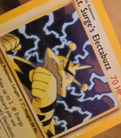 LT. SURGE'S ELECTABUZZ 006/132 Gym Heroes Pokemon Card Holo WOTC - Image 2