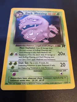 Pokemon TCG Dark Weezing Team Rocket 14/82 Holo Rare MP. - Image 2