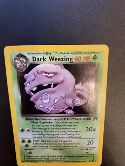 Pokemon TCG Dark Weezing Team Rocket 14/82 Holo Rare MP. - Image 4