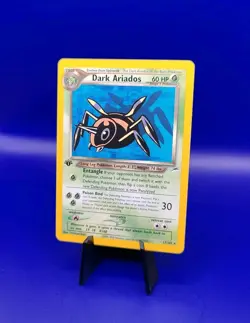 Dark Ariados 17/105 1st Edition Non Holo Rare Neo Destiny Pokemon Card WOTC 2000 - Image 3