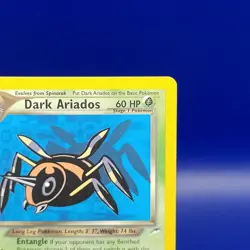 Dark Ariados 17/105 1st Edition Non Holo Rare Neo Destiny Pokemon Card WOTC 2000 - Image 5
