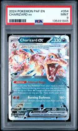 2024 POKEMON PAF EN-PALDEAN FATES #054 CHARIZARD EX PSA 9 - Image 1