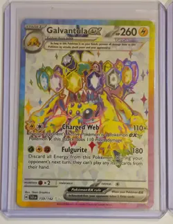 Galvantula ex 159/142 Ultra Rare Stellar Crown Holo Pokemon TCG & Bonus Card - Image 2