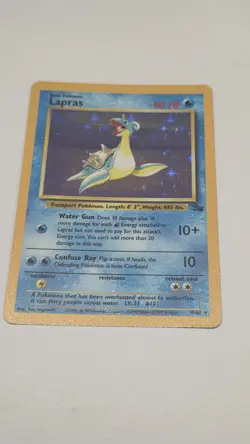 Lapras Holo - 1999 Fossil Set - WOTC Vintage Pokemon Card - LP Condition - Image 1