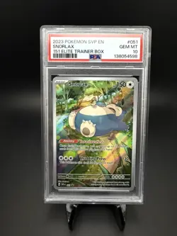 2023 Pokemon 151 Snorlax ETB SVP #051 Black Star Promo - PSA 10 GEM MINT - Image 1