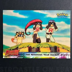 Pokemon Topps Mewtwo Strikes Back #12 The Nefarious Team Rocket - Image 1