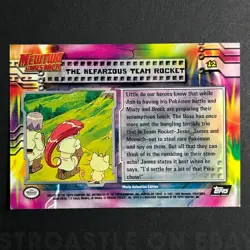 Pokemon Topps Mewtwo Strikes Back #12 The Nefarious Team Rocket - Image 2