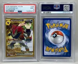 2025 POKEMON JTG EN-JOURNEY TOGETHER HYPER RARE #189 N'S ZOROARK EX PSA 9 - Image 1