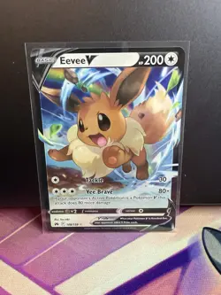 Pokemon TCG Crown Zenith 108/159 - Eevee V - Ultra Rare - NM - Image 1