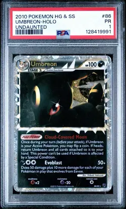 2010 POKEMON UNDAUNTED UMBREON PRIME #86 ULTRA RARE HOLO PSA 1 💎 - Image 1