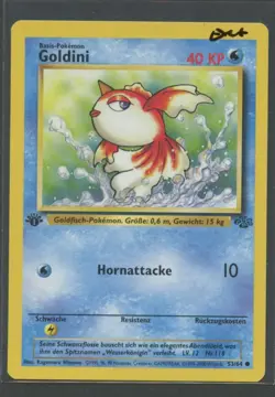 Goldini 1. Edition | Dschungel 53/64 | Pokemon Karte Deutsch EXC+ Jungle 2000 - Image 1