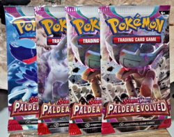 POKEMON ~ SCARLET & VIOLET PALDEA EVOLVED ~ *Lot of 4* BOOSTER PACKS ~ NEW - Image 1
