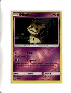 Pokemon TCG Mimikyu Reverse Holo Rare SM - Guardians Rising 058/145 - Image 1
