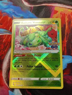 Pokemon TCG Radiant Venusaur 004/078 Pokemon GO Holo - Image 1