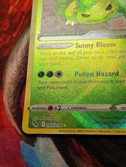 Pokemon TCG Radiant Venusaur 004/078 Pokemon GO Holo - Image 5