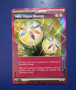 Neo Upper Energy #162/162 Pokemon SV05: Temporal Forces ACE SPEC Rare Holo NM - Image 1