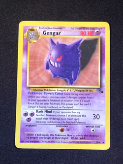 Gengar 20/62 Non Holo Fossil Set Rare Pokemon WOTC NM - Image 1