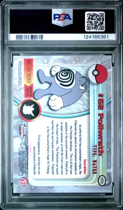 2000 TOPPS CHROME POKEMON T.V. #62 POLIWRATH PSA 10 - Image 2