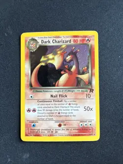 Pokemon TCG Dark Charizard 4/82 Unlimited Holo Rare Near Mint to Mint - Image 1