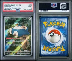 2023 POKEMON SVP EN-SV BLACK STAR PROMO 151 ELITE TRAINER BOX #051 SNORLAX PSA 9 - Image 3