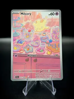Milcery 152/142 Pokemon Stellar Crown Illustration Rare Full Art Holo Near Mint - Image 1