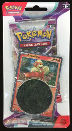 Pokemon Scarlet & Violet Paldea Evolved Single Pack Blister (Growlithe) Sealed - Image 1