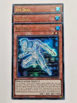 Yu Gi Oh - 3x BLMM-EN031 Ice Doll - Ultra Rare - Image 1