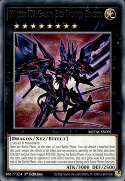 Number 107: Galaxy-Eyes Tachyon Dragon - Rare 1st Ed. MZTM-EN091 - NM - YuGiOh - Image 1