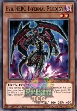 1st Ed Evil HERO Infernal Prodigy LED5-EN019 Yugioh - Image 1