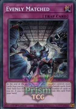 1st ed Evenly Matched secret rare RA01-EN074 Yugioh - Image 1