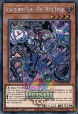 1st ed Vanquish Soul Dr. Mad Love secret rare RA04-EN045 Yugioh - Image 1