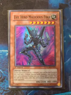 Evil Hero Malicious Edge - GLAS-EN003 - Super Rare - NM 1st Ed - Yugioh - Image 1