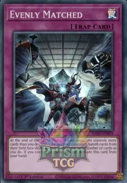1st ed Evenly Matched super rare RA01-EN074 Yugioh - Image 1