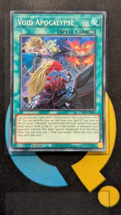 ETCO-EN065 Void Apocalypse Super Rare 1st Edition YuGiOh Card - Image 1