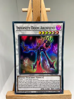 Infernity Doom Archfiend - Super Rare 1st Edition PHRA-EN037 - NM - YuGiOh - Image 1