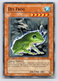 Des Frog - CRV-EN026 - Common - 1st Edition - Yugioh - Image 1