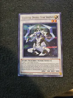 Celestial Double Star Shaman - DUSA-EN018 - Ultra Rare - 1st Edition LP - Yugioh - Image 1