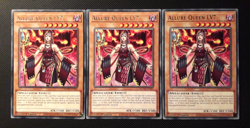 Yu-Gi-Oh! 3x Allure Queen LV7, MZTM-EN065, Rare, 1. Edition, Englisch, Near Mint - Image 1