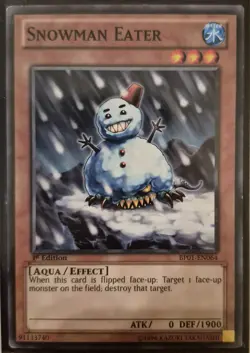 YuGiOh Snowman Eater 1st Edition BP01-EN064 - Image 1