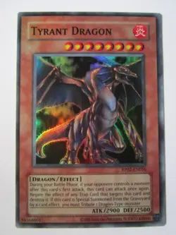 Yugioh! Tyrant Dragon Rp02-En056 Super Rare Unlimited "Reprint" Near Mint!! - Image 1
